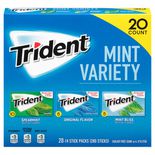 Trident Gum Mint Vty 20/14pc